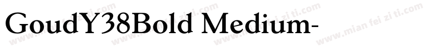 GoudY38Bold Medium字体转换